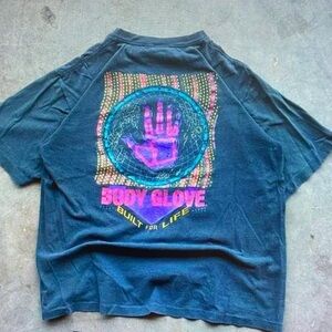 Body Glove Kids Tee - Black with Neon Handprint